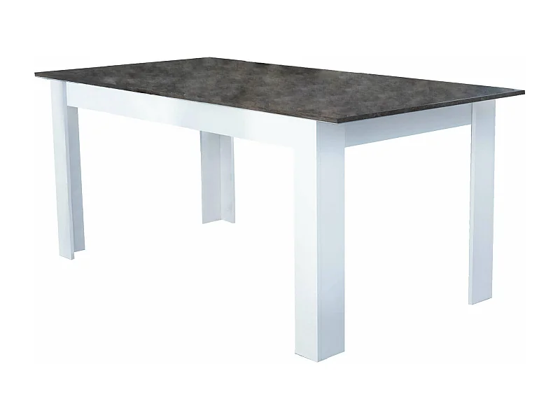 MilaniHome.it - tavolo da pranzo allungabile in legno di design per sala da pranzo 140/180x80x75 hdi coloreCemento Scuro