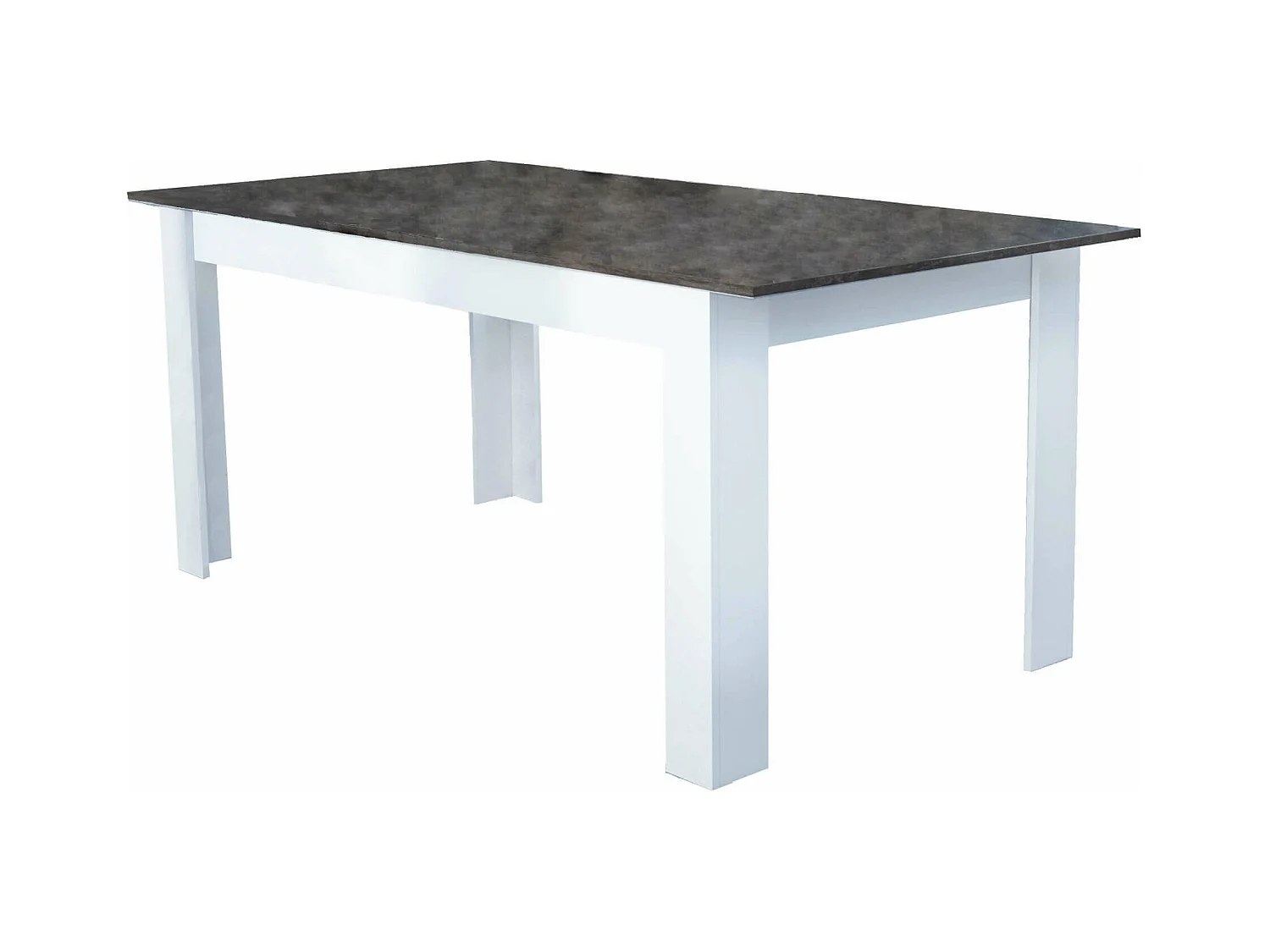 MilaniHome.it - tavolo da pranzo allungabile in legno di design per sala da pranzo 140/180x80x75 hdi coloreCemento Scuro