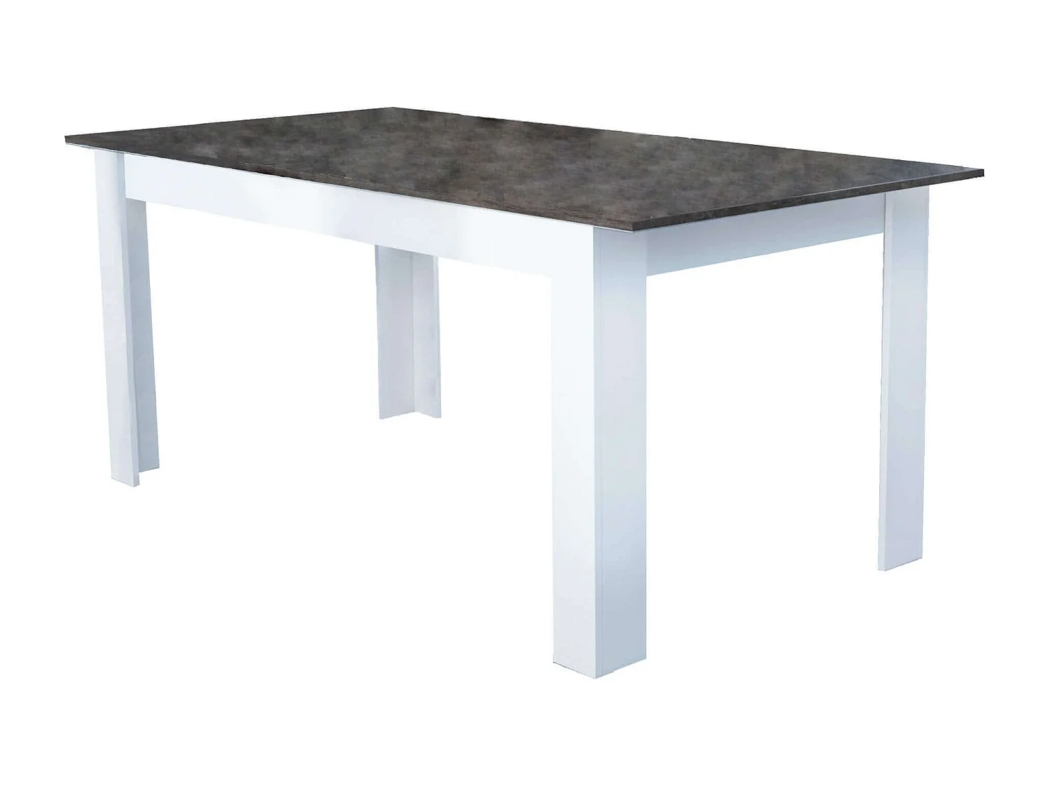 MilaniHome.it - tavolo da pranzo allungabile in legno di design per sala da pranzo 140/180x80x75 hdi coloreCemento Scuro