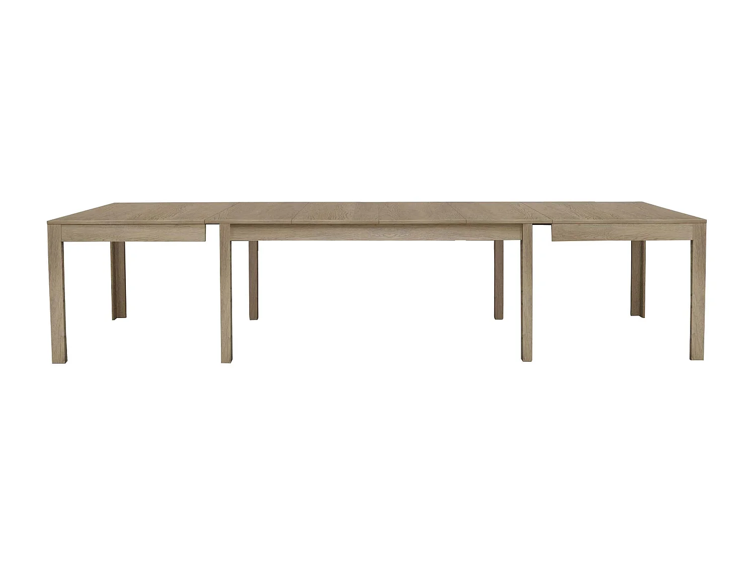 MilaniHome.it - Tavolo Da Pranzo Moderno In Legno Di Frassino Color Marrone Chiaro Allungabile , Cm 90x160/203/246/289/332x75 Hdi coloreMarrone