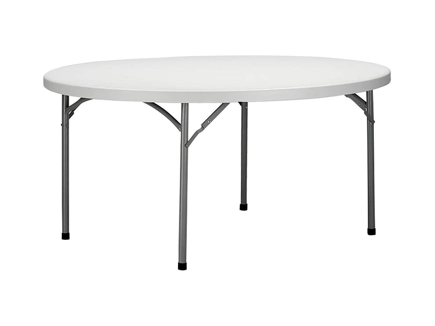 MilaniHome.it - tavolo catering pieghevole 120 cm di design moderno industrial cm diametro 120 x 74 hdi coloreBianco
