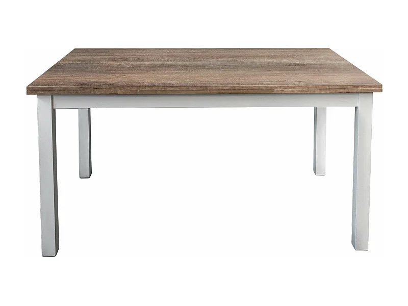 MilaniHome.it - Tavolo Da Pranzo Moderno Di Design Allungabile Cm 80x130/170/210 Struttura Bianca Piano Tortora Per Sala Da Pranzo Ristorantedi coloreTortora