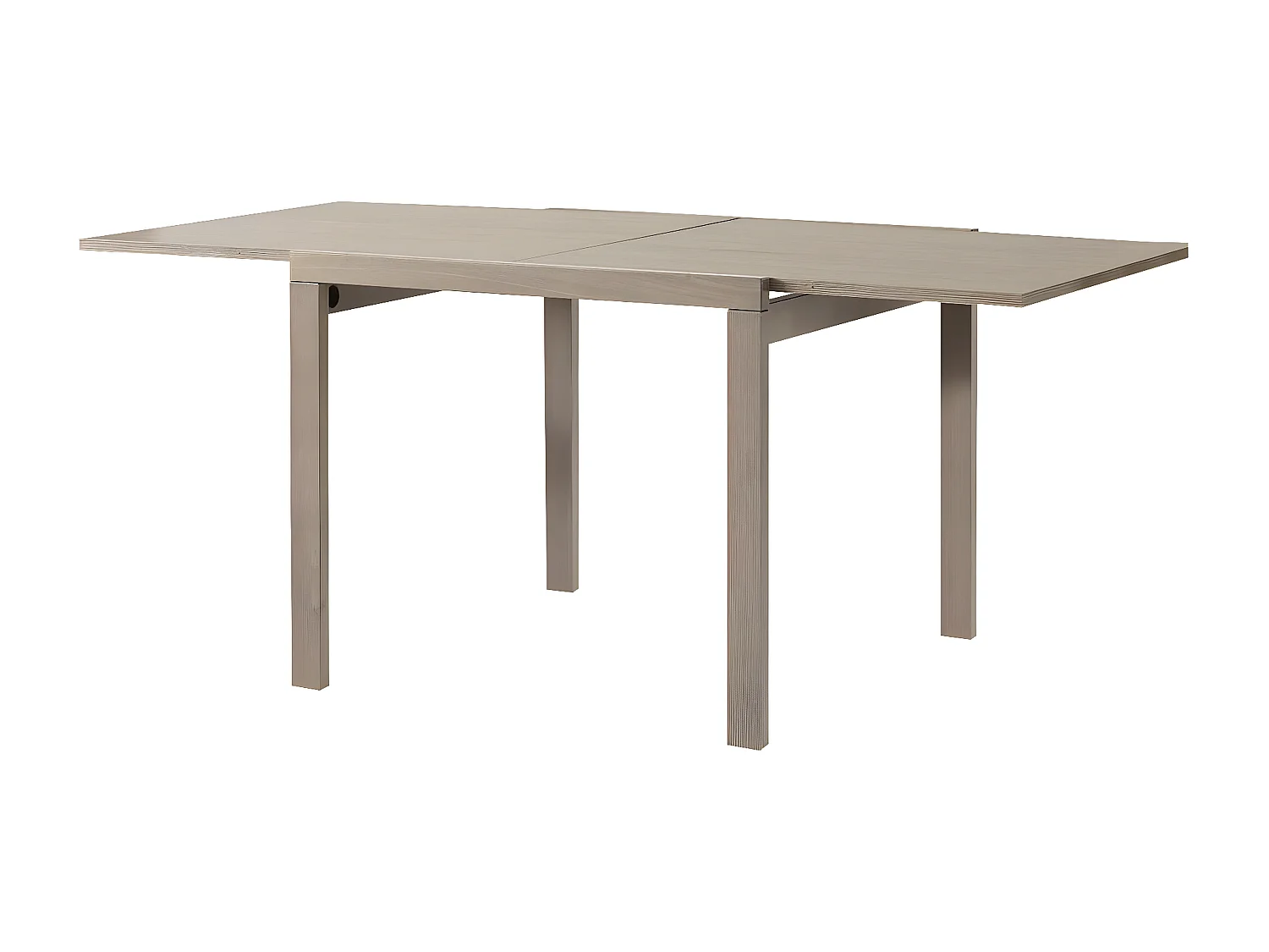 MilaniHome.it - Tavolo Da Pranzo Moderno Di Design Allungabile A Libro 90x90/180di coloreTortora