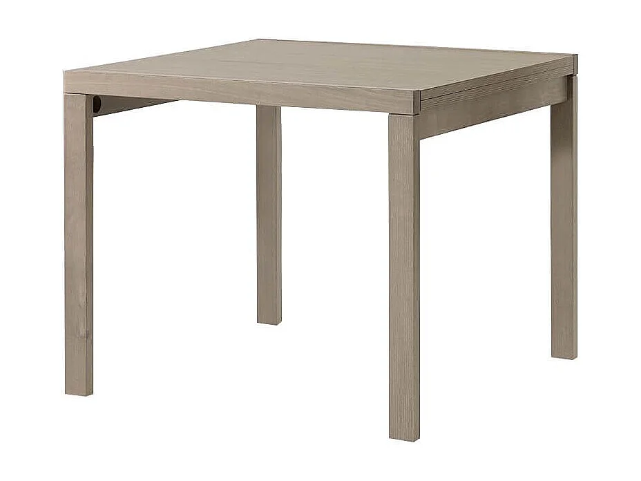 Milani Home - Tavolo Da Pranzo Moderno Di Design Allungabile A Libro 90x90/180 - Tortora