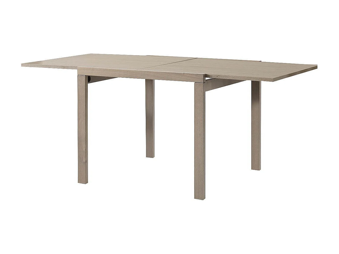 Milani Home - Tavolo Da Pranzo Moderno Di Design Allungabile A Libro 90x90/180 - Tortora