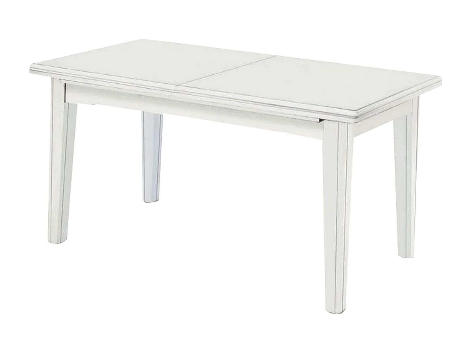 MilaniHome.it - Tavolo Da Pranzo Allungabile In Legno Massello 180x100/145/190/235/280di coloreBianco