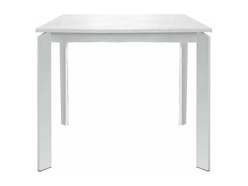 MilaniHome.it - Tavolo Da Pranzo Moderno Di Design Allungabile Cm 90x90/150 Bianco Per Interno Casa Cucina Sala Da Pranzo Ristorantedi coloreBianco