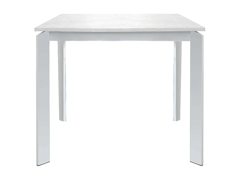MilaniHome.it - Tavolo Da Pranzo Moderno Di Design Allungabile Cm 90x90/150 Bianco Per Interno Casa Cucina Sala Da Pranzo Ristorantedi coloreBianco