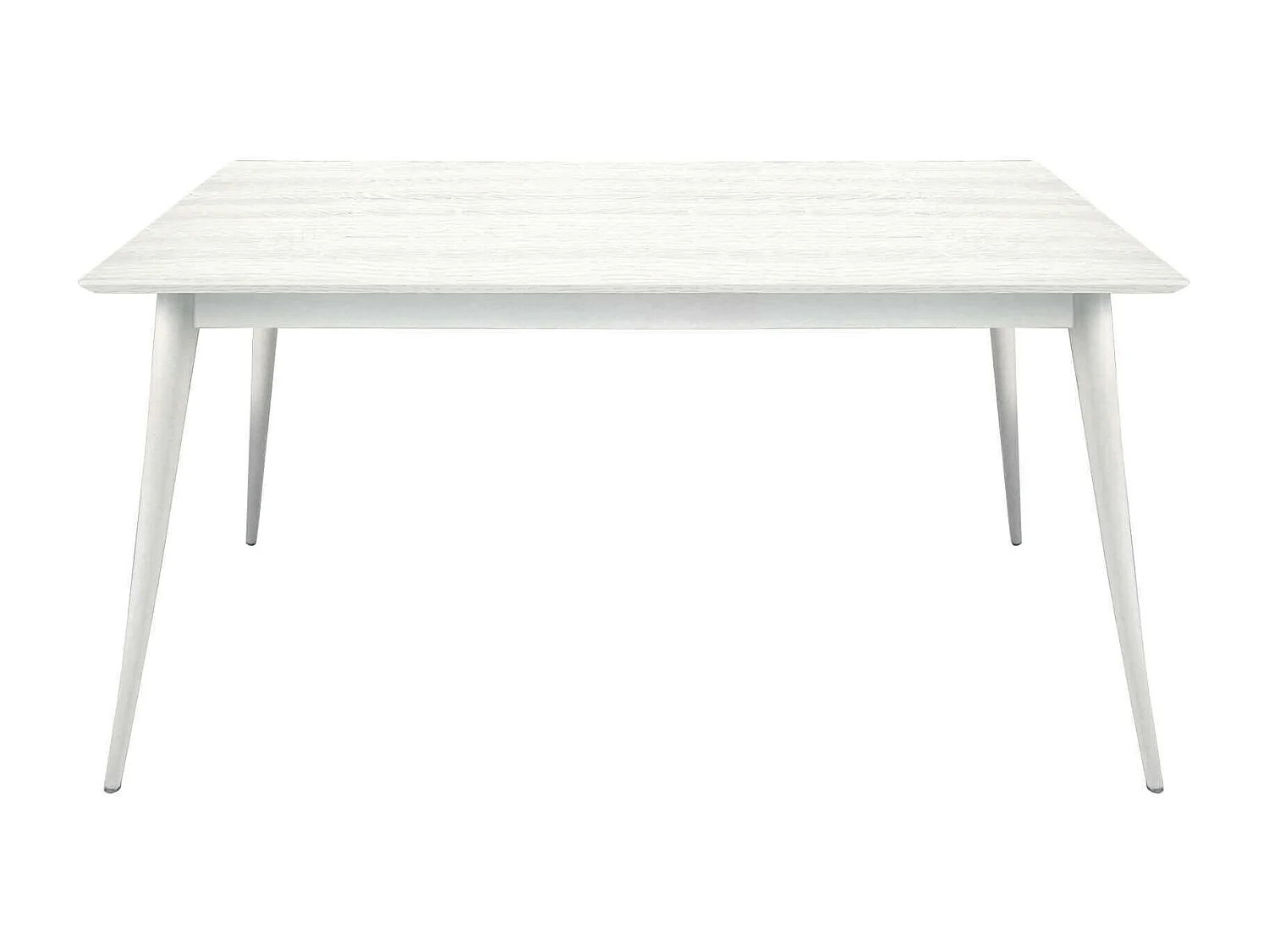 MilaniHome.it - Tavolo Da Pranzo Moderno Di Design Allungabile Cm 85x140/190 In Abete Spazzolato Bianco Per Sala Da Pranzo Cucina Ristorantedi coloreBianco