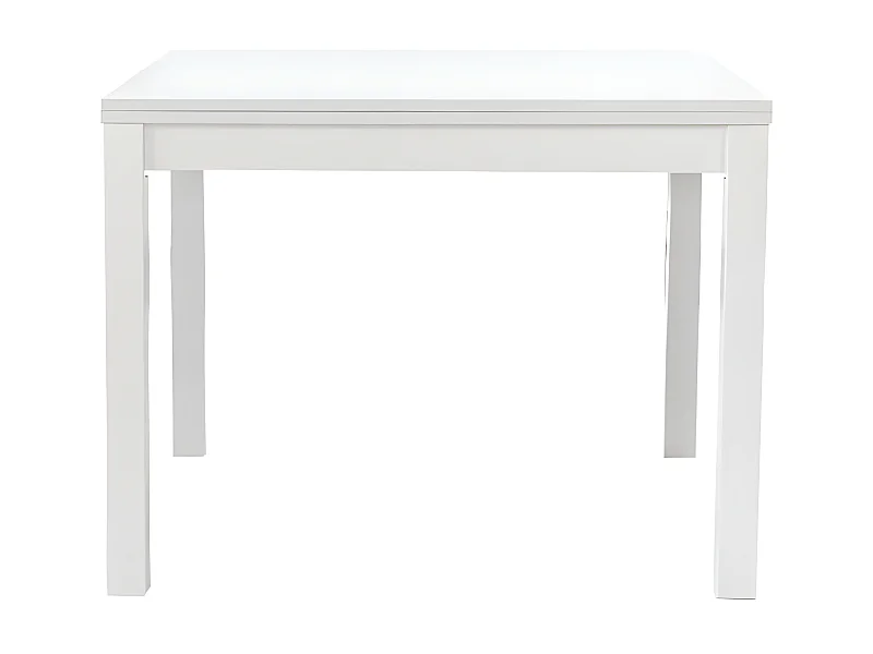 MilaniHome.it - Tavolo Da Pranzo Moderno Di Design Apribile A Libro Bianco Frassinato Cm 90x90/180 Per Interno Sala Da Pranzodi coloreBianco