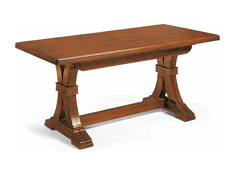 MilaniHome.it - Tavolo Da Pranzo Allungabile In Legno Massello 180/360x85di coloreTinta noce