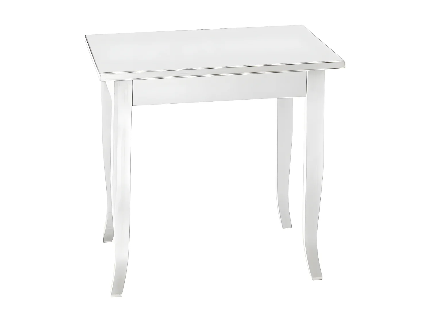 MilaniHome.it - Tavolo Da Pranzo Quadrato Fisso Bianco Cm 90x90 Per Interno Sala Da Pranzo Cucina Arte Poveradi coloreBianco