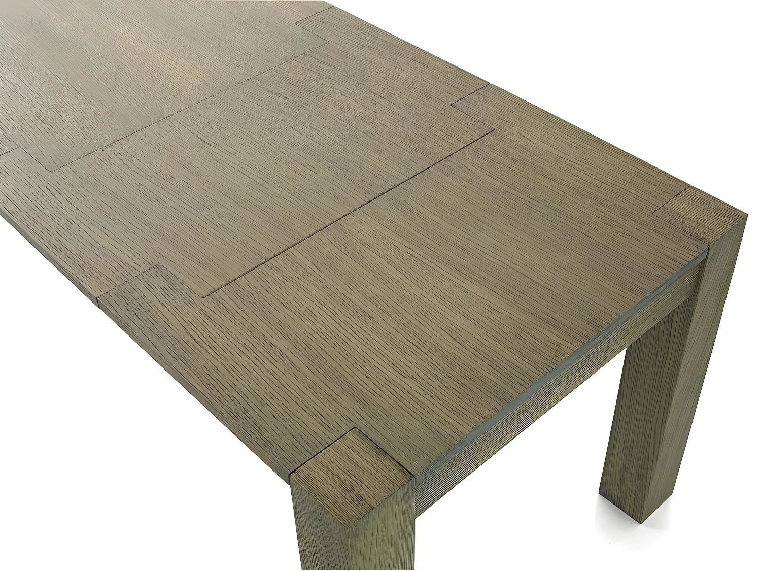 MilaniHome.it - Tavolo Da Pranzo Moderno Di Design In Rovere Seppia Spazzolato Cm 90x140/180/220 Arredamento Interno Sala Da Pranzodi coloreRovere grigio