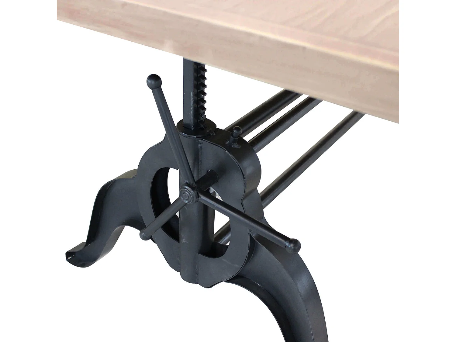 MilaniHome.it - tavolo da pranzo industrial cm 178x86,5x88 hdi coloreMarrone