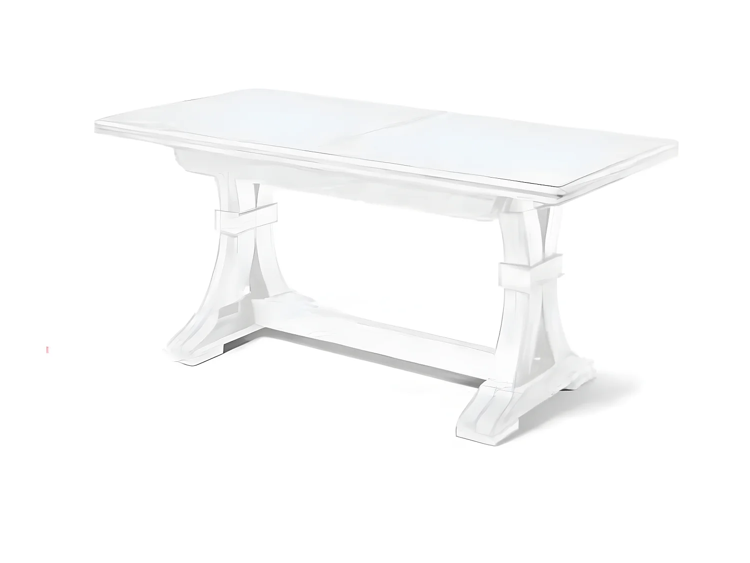 MilaniHome.it - Tavolo Da Pranzo Allungabile In Legno Massello 85x160/205/250/295/340di coloreBianco