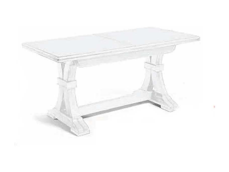 MilaniHome.it - Tavolo Da Pranzo Allungabile In Legno Massello 85x160/205/250/295/340di coloreBianco