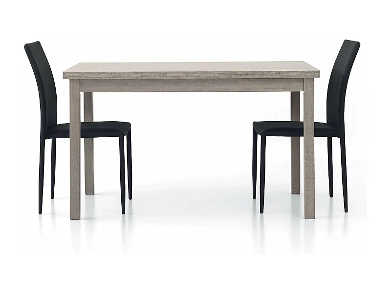MilaniHome.it - Tavolo Da Pranzo Moderno Di Design Allungabile In Rovere 80x130/170/210di coloreGrigio