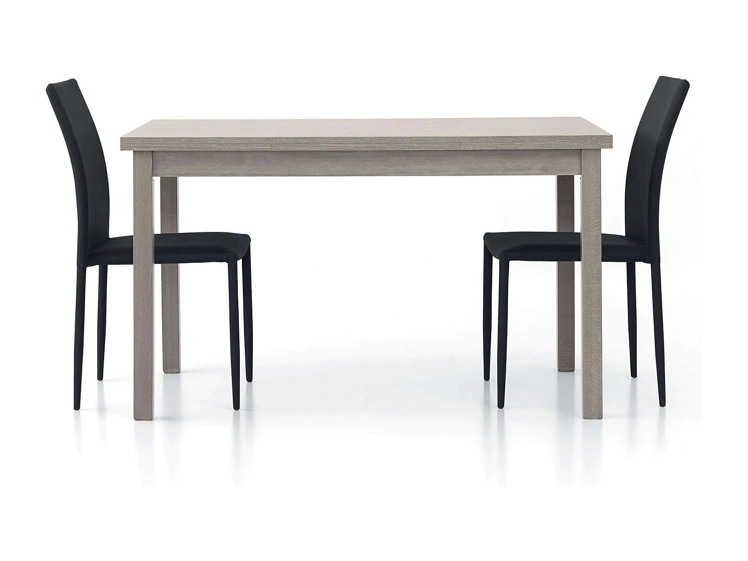 MilaniHome.it - Tavolo Da Pranzo Moderno Di Design Allungabile In Rovere 80x130/170/210di coloreGrigio