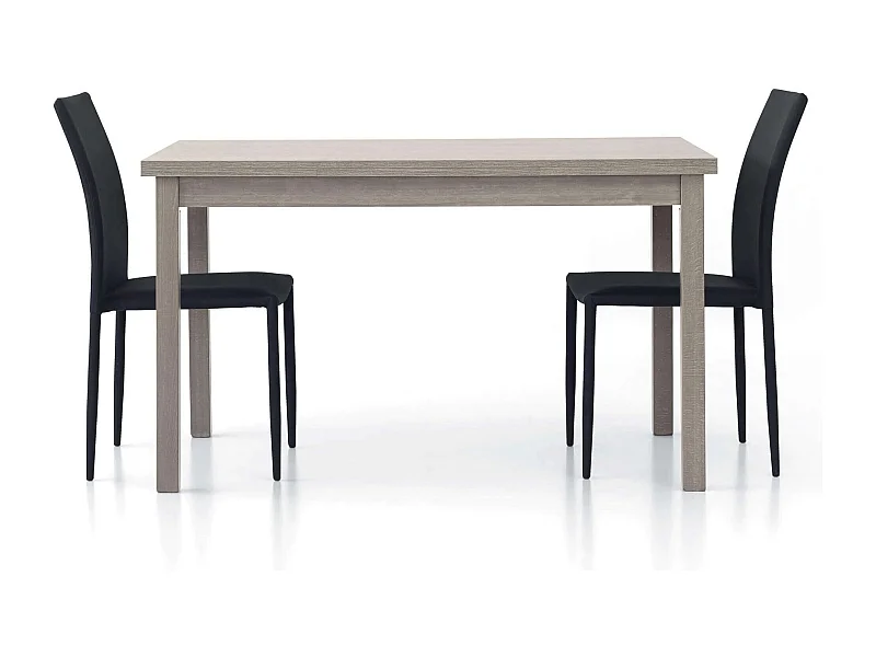 MilaniHome.it - Tavolo Da Pranzo Moderno Di Design Allungabile In Rovere 80x130/170/210di coloreGrigio