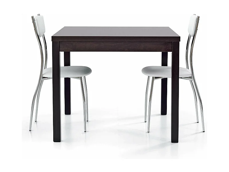 MilaniHome.it - Tavolo Da Pranzo Moderno Di Design Apribile A Libro RovereCm 90x90/180 Per Interno Sala Da Pranzodi coloreMarrone