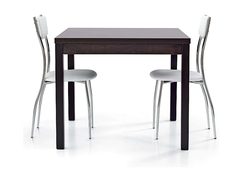 MilaniHome.it - Tavolo Da Pranzo Moderno Di Design Apribile A Libro RovereCm 90x90/180 Per Interno Sala Da Pranzodi coloreMarrone