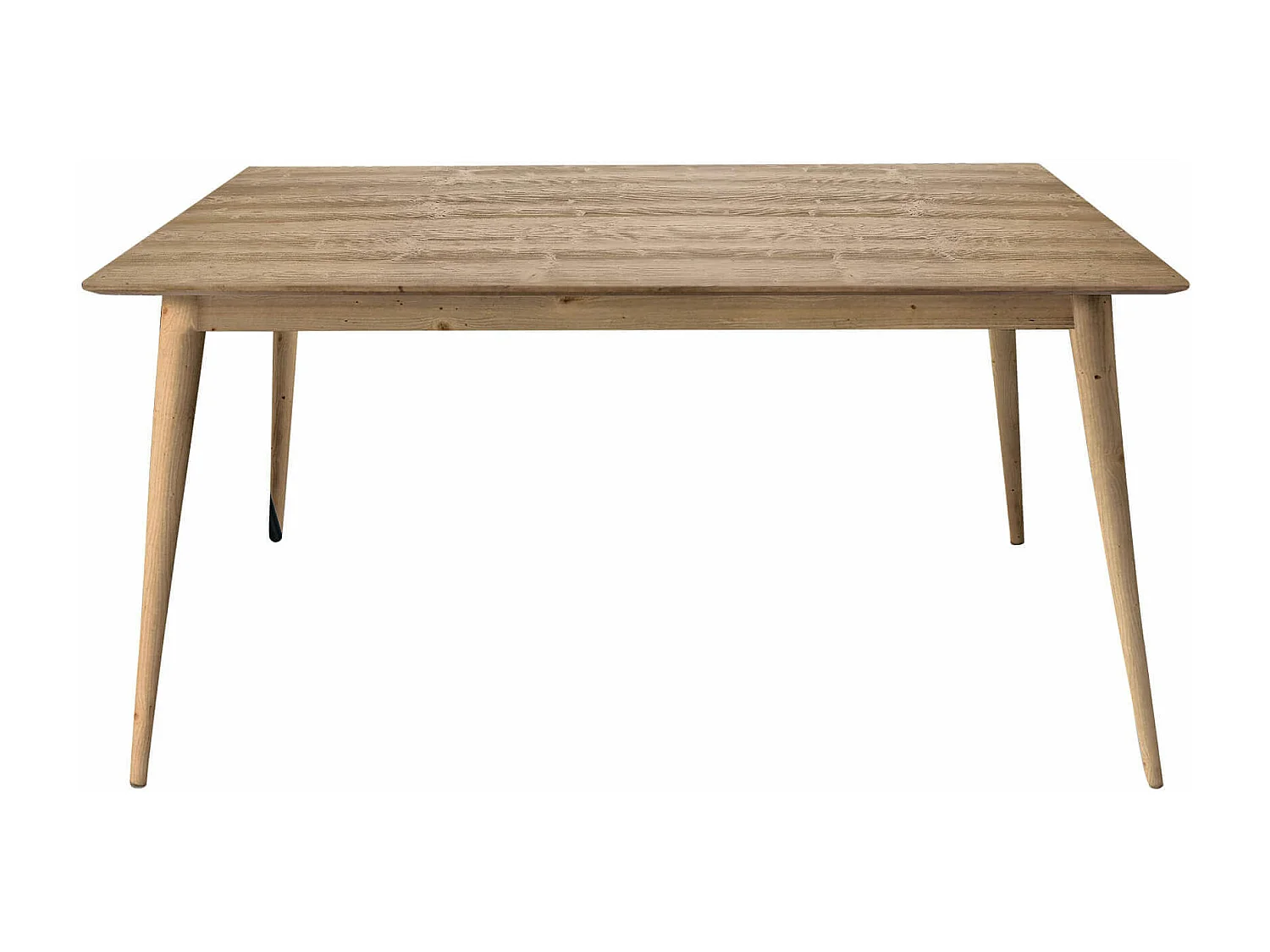 MilaniHome.it - Tavolo Da Pranzo Moderno Di Design Allungabile Cm 85x140/190 In Abete Spazzolato Naturale Per Sala Da Pranzodi coloreMarrone