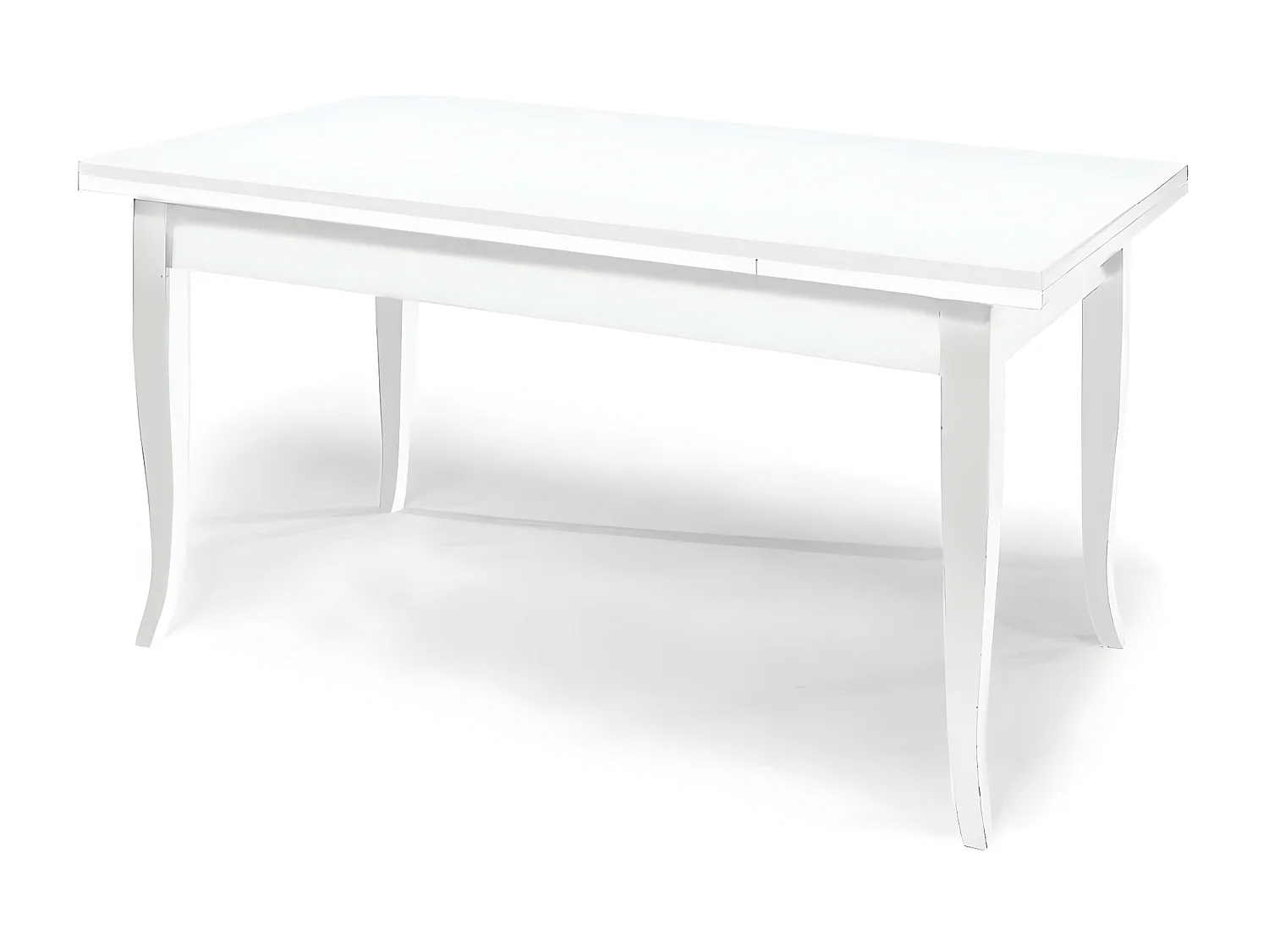 MilaniHome.it - Tavolo Da Pranzo Allungabile Bianco Cm 80x140/180/220 Per Interno Sala Da Pranzo Arte Poveradi coloreBianco
