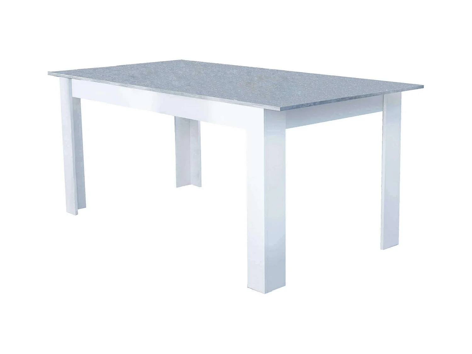 MilaniHome.it - tavolo da pranzo allungabile in legno di design per sala da pranzo 160/200x90x75 hdi coloreCemento