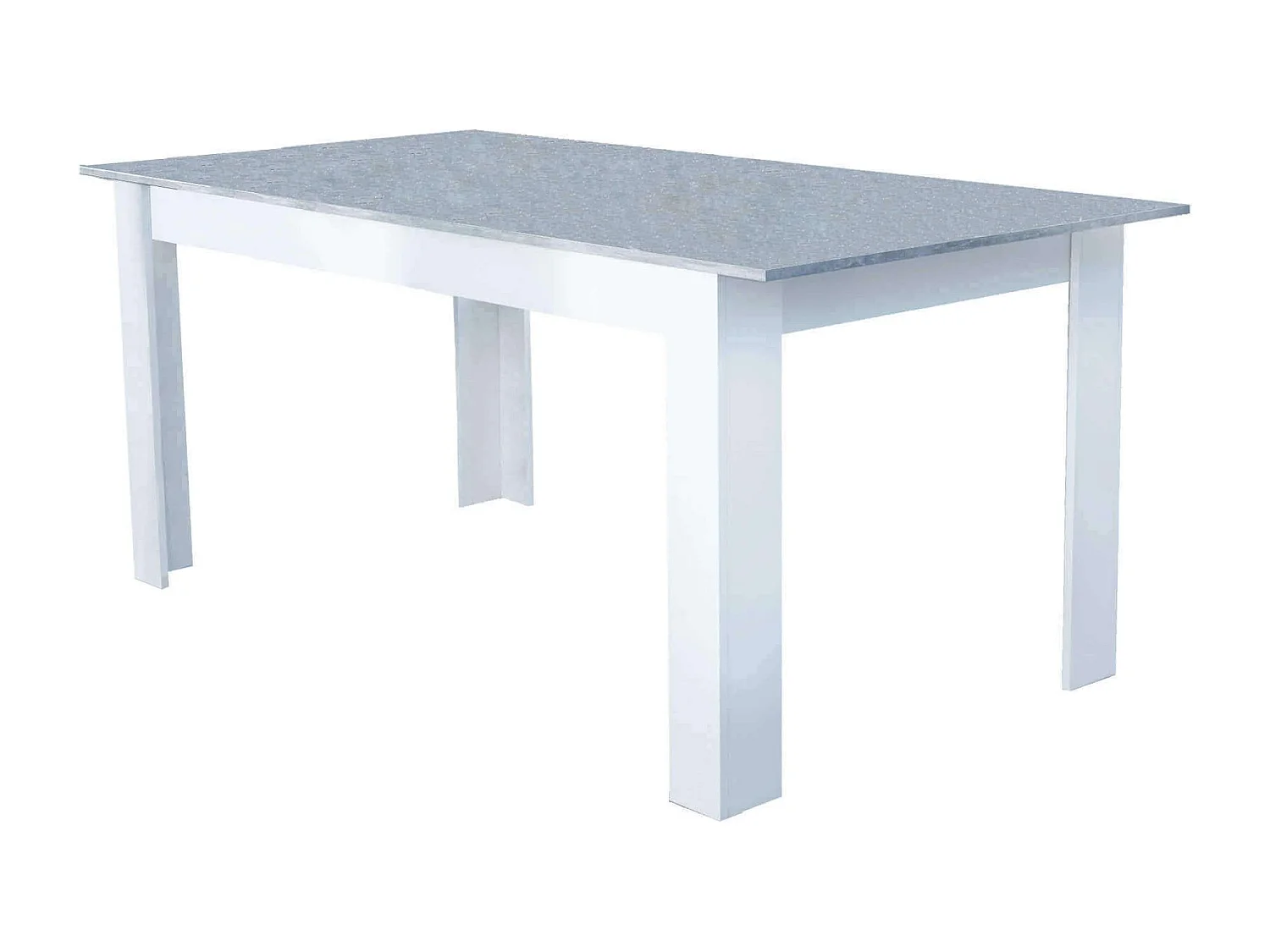 MilaniHome.it - tavolo da pranzo allungabile in legno di design per sala da pranzo 160/200x90x75 hdi coloreCemento