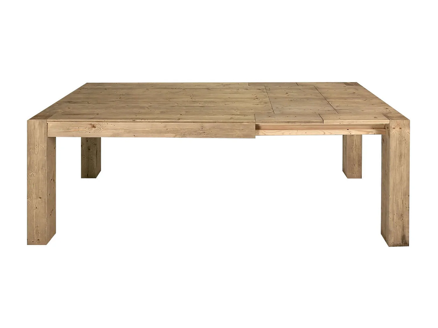 MilaniHome.it - Tavolo Da Pranzo Moderno Di Design Allungabile Cm 90x160/210/260 Abete Naturale Per Sala Da Pranzo Cucina Ristorantedi coloreMarrone