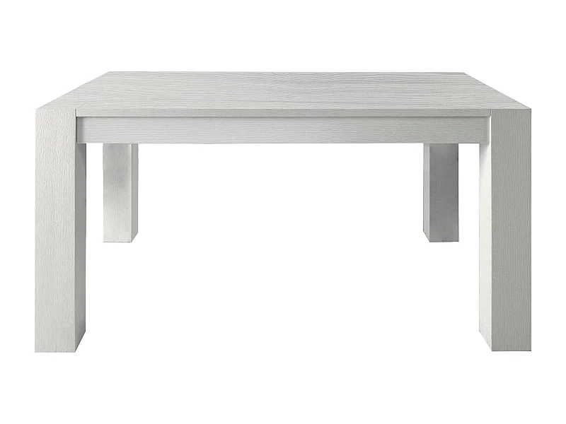 MilaniHome.it - Tavolo Da Pranzo Moderno Di Design Allungabile 90x140/180/220 Rovere Spazzolato Bianco Per Sala Da Pranzo Cucina Ristorantedi coloreBianco
