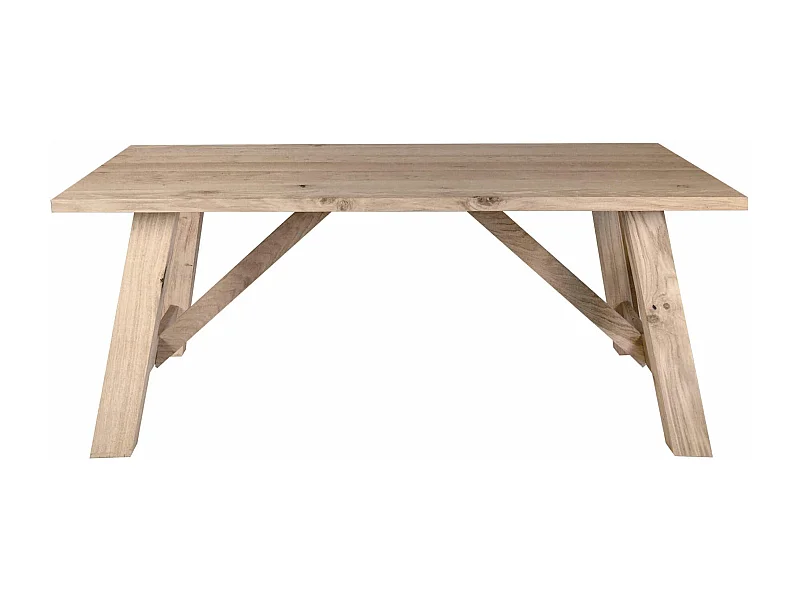 MilaniHome.it - Tavolo Da Pranzo Moderno Di Design Cm 160x90 Rovere Impiallacciato Naturale Per Sala Da Pranzo Cucina Ristorantedi coloreMarrone