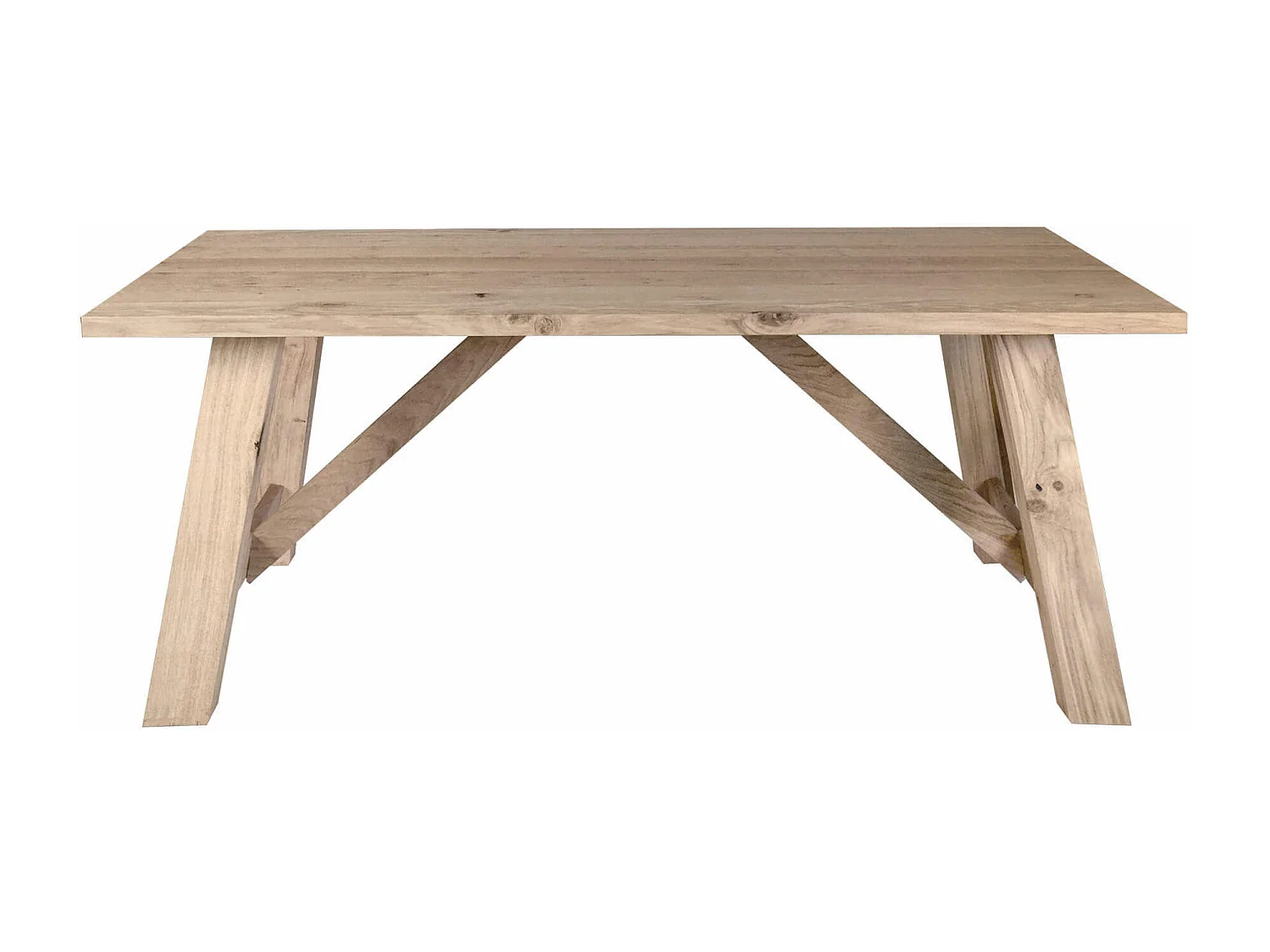 MilaniHome.it - Tavolo Da Pranzo Moderno Di Design Cm 160x90 Rovere Impiallacciato Naturale Per Sala Da Pranzo Cucina Ristorantedi coloreMarrone