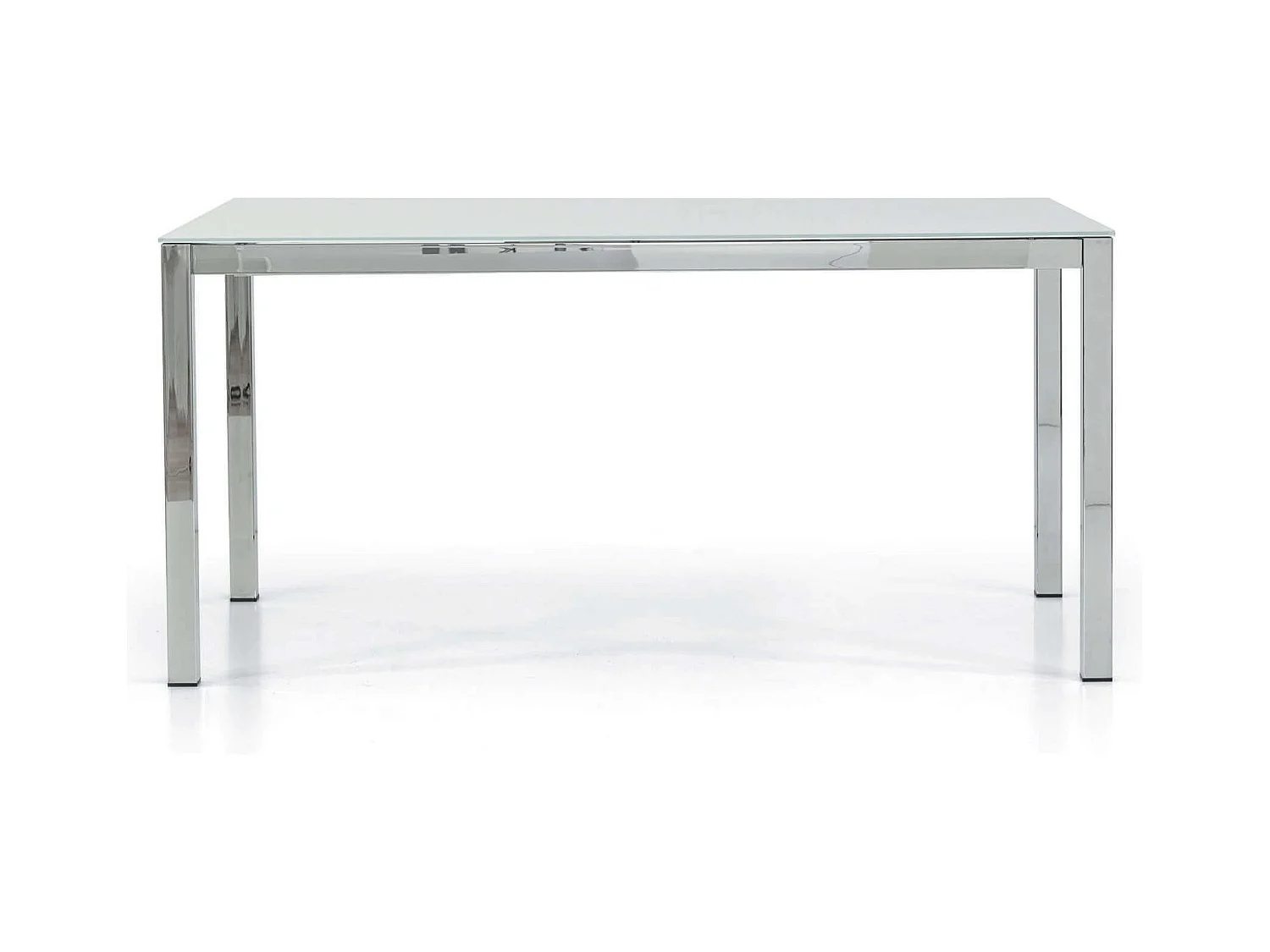 MilaniHome.it - Tavolo Da Pranzo Moderno Di Design Allungabile In Vetro 90x160/210/260di coloreTrasparente