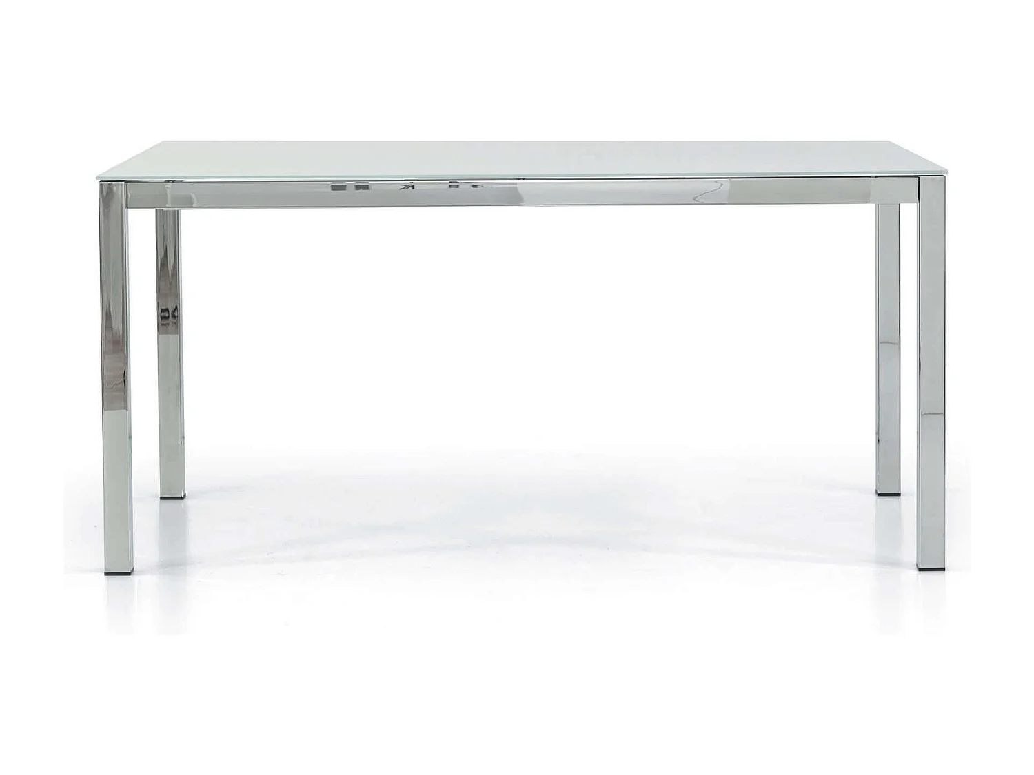 MilaniHome.it - Tavolo Da Pranzo Moderno Di Design Allungabile In Vetro 90x160/210/260di coloreTrasparente