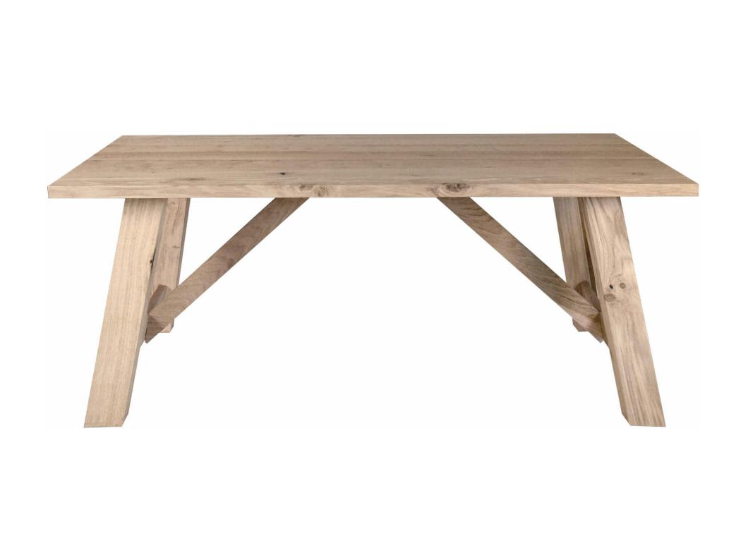 MilaniHome.it - Tavolo Da Pranzo Moderno Di Design Cm 250x100 Impiallacciato Rovere Naturale Spessore Piano 4 Cm Per Sala Da Pranzo Cucinadi coloreMarrone