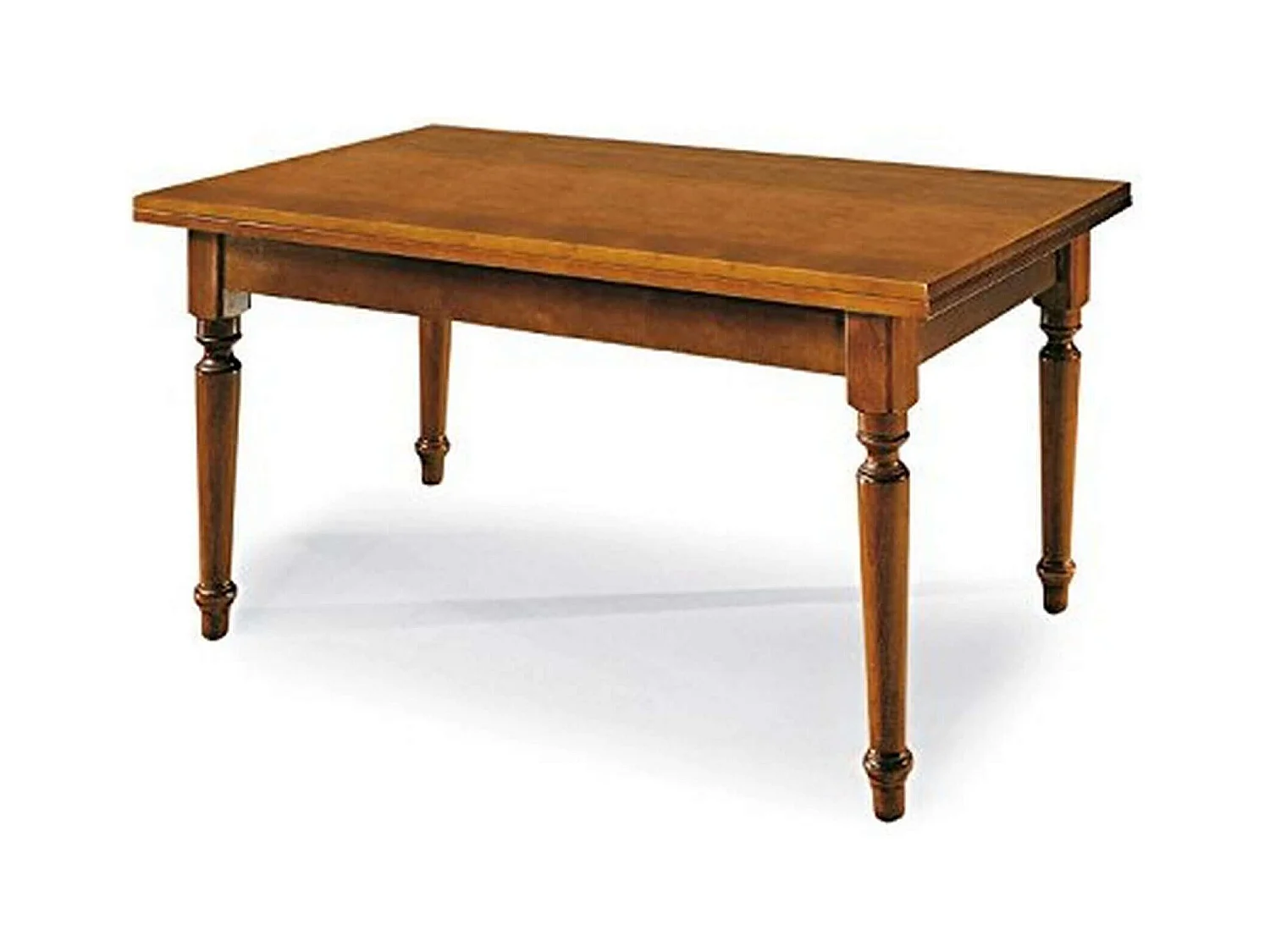 MilaniHome.it - Tavolo Da Pranzo Allungabile In Legno Massello 80x140/180/220 Con Gamba Tornitadi coloreTinta noce