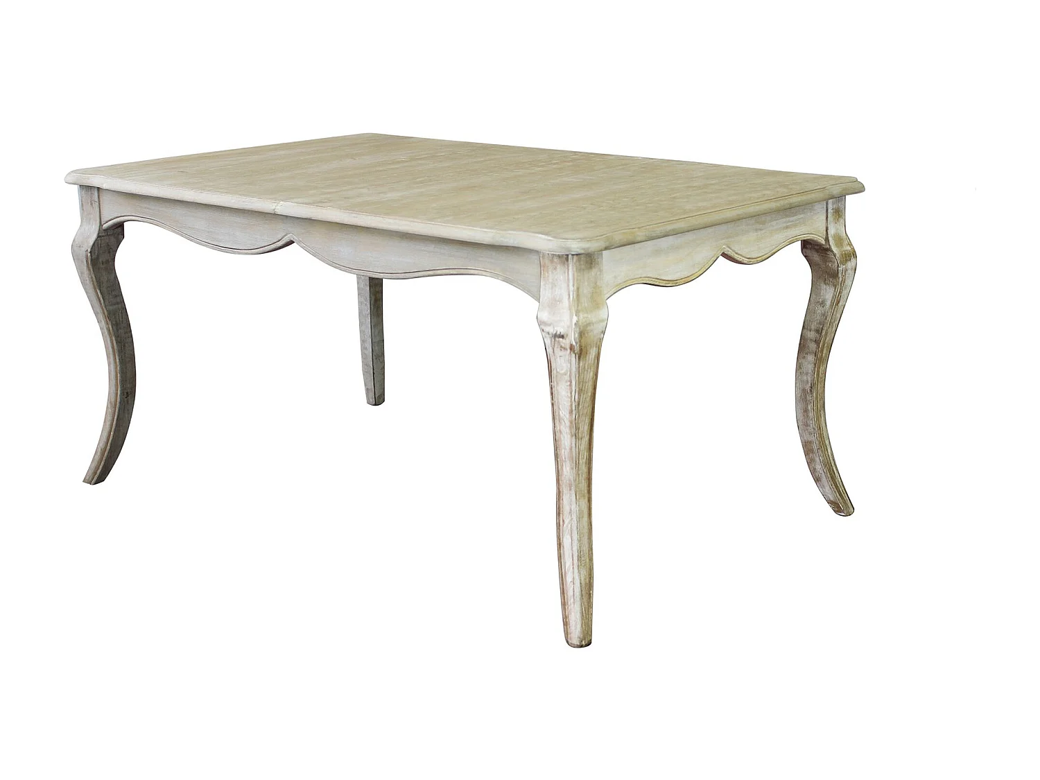 Milani Home - tavolo da pranzo allungabile in legno massiccio, legno naturale, 160 x 100 cm, rustico