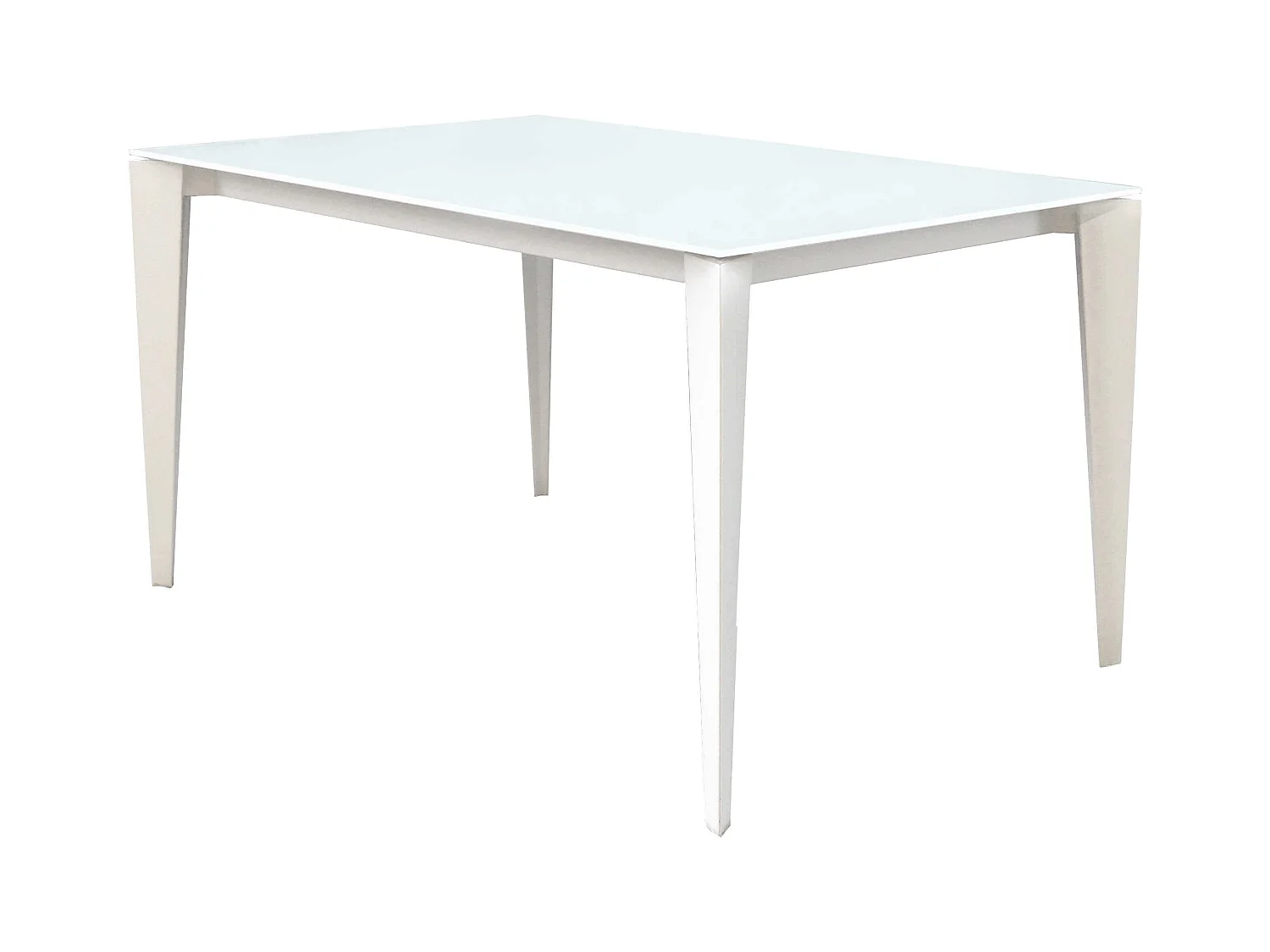 MilaniHome.it - Tavolo Da Pranzo Moderno Di Design Allungabile Cm 90x140/180/220 Bianco Con Piano In Vetro Per Sala Da Pranzo Ristorantedi coloreTrasparente