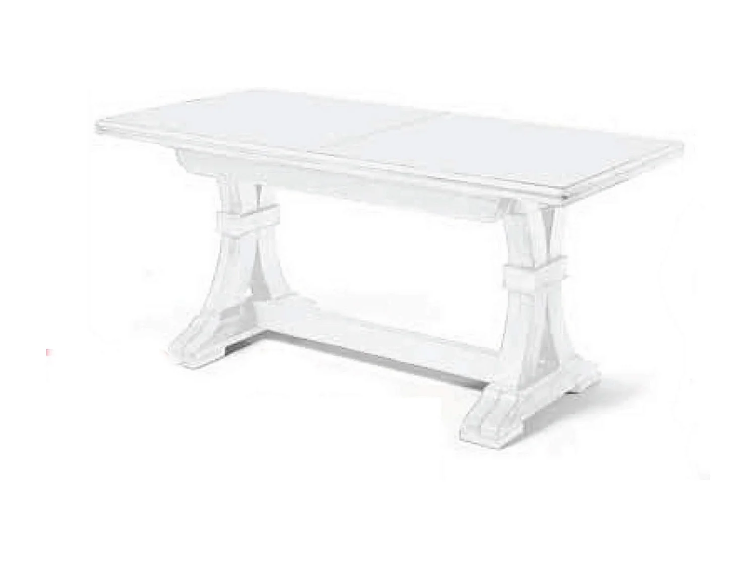 MilaniHome.it - Tavolo Da Pranzo Allungabile In Legno Massello 180x85/130/175/220/265di coloreBianco