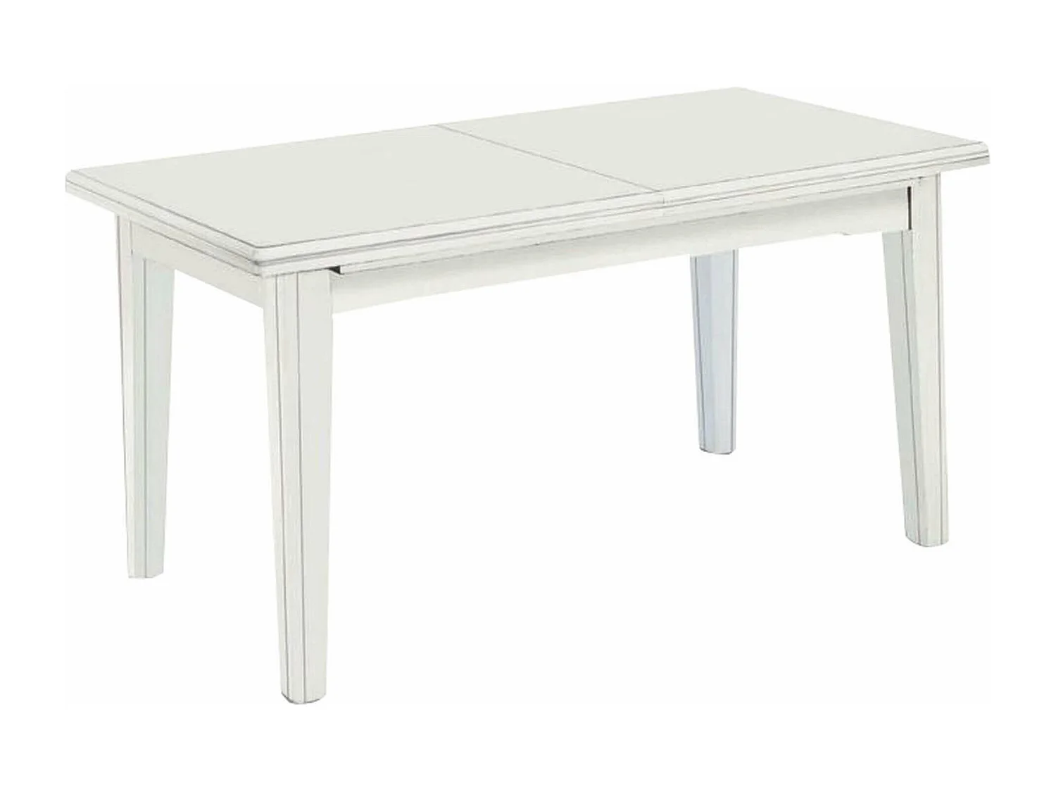 MilaniHome.it - Tavolo Da Pranzo Allungabile In Legno Massello 160x85/130/175/220/265di coloreBianco