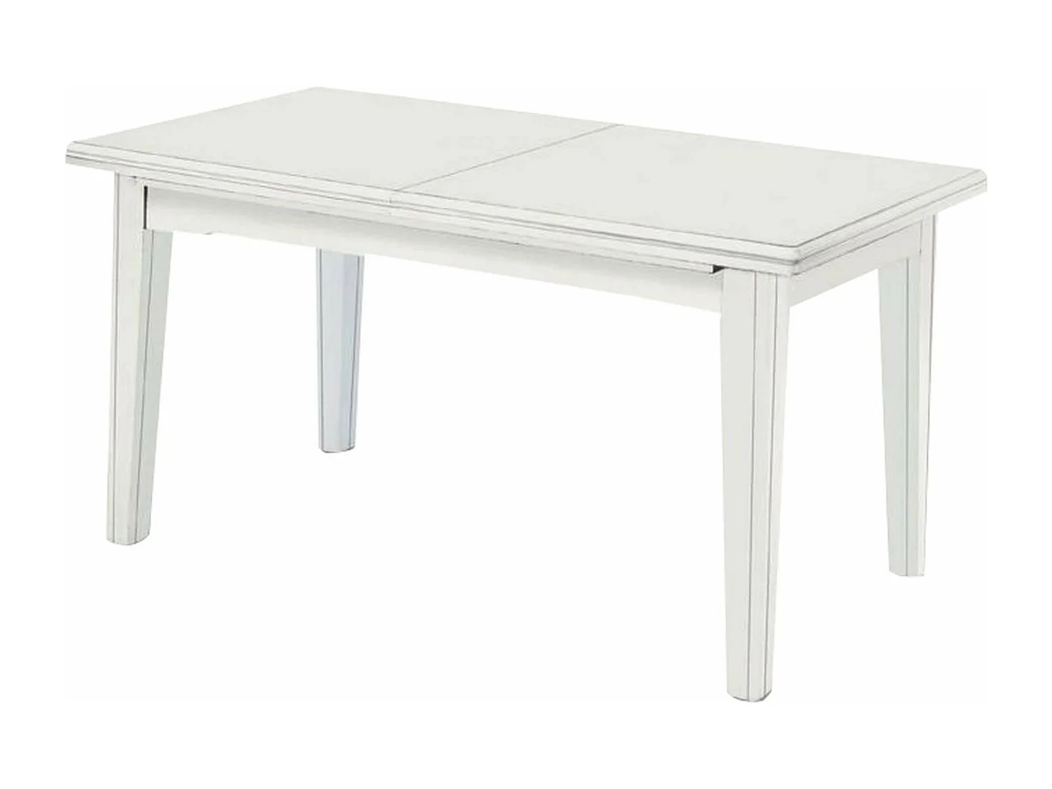 MilaniHome.it - Tavolo Da Pranzo Allungabile In Legno Massello 160x85/130/175/220/265di coloreBianco