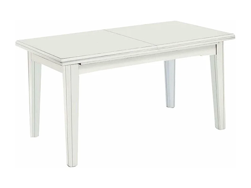 MilaniHome.it - Tavolo Da Pranzo Allungabile In Legno Massello 160x85/130/175/220/265di coloreBianco