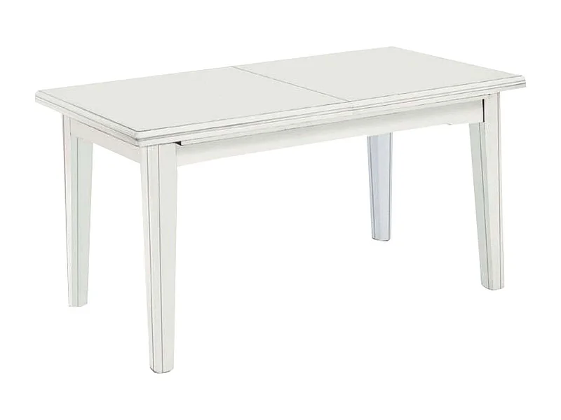 MilaniHome.it - Tavolo Da Pranzo Allungabile In Legno Massello 160x85/130/175/220/265di coloreBianco