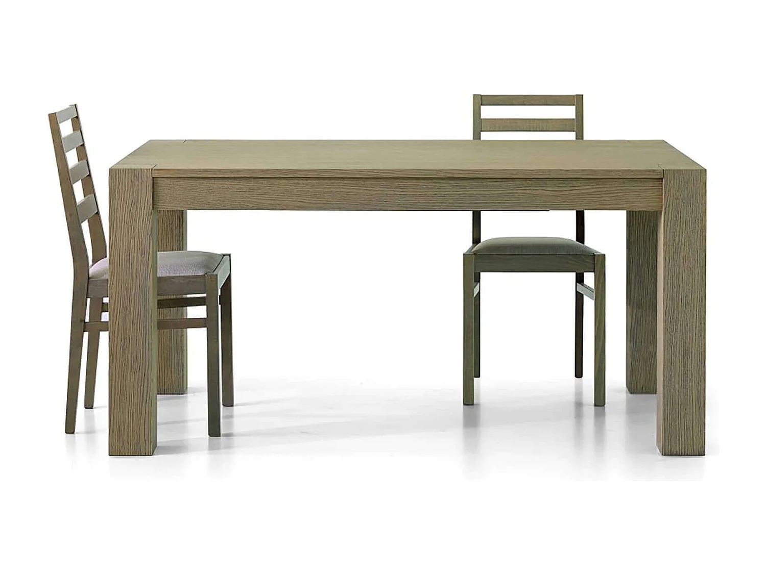 MilaniHome.it - Tavolo Da Pranzo Moderno Di Design Allungabile In Rovere Seppia Spazzolato Cm 90x180/230/280 Per Interno Sala Da Pranzodi coloreRovere grigio