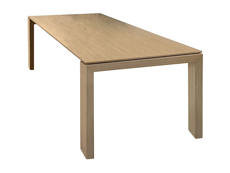 MilaniHome.it - Tavolo Da Pranzo Moderno Di Design Allungabile Cm 90x180/230/280 Naturale Per Interno Casa Cucina Sala Da Pranzo Ristorantedi coloreMarrone