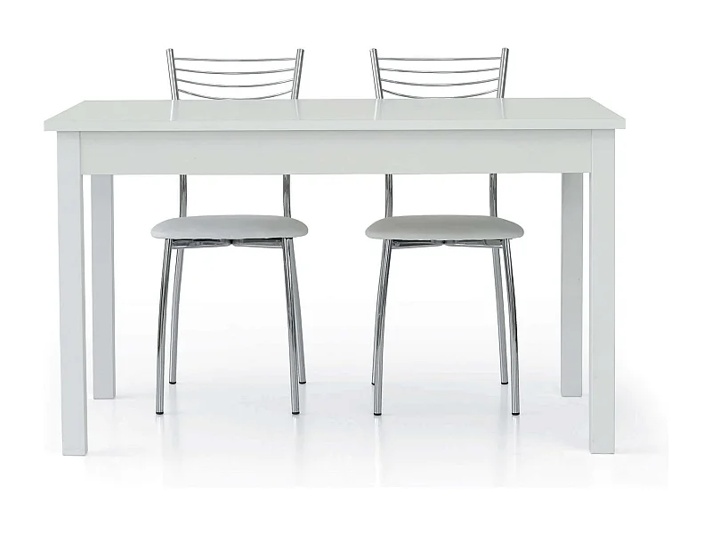 MilaniHome.it - Tavolo Da Pranzo Moderno Di Design Allungabile Frassinato 90x140/200di coloreBianco