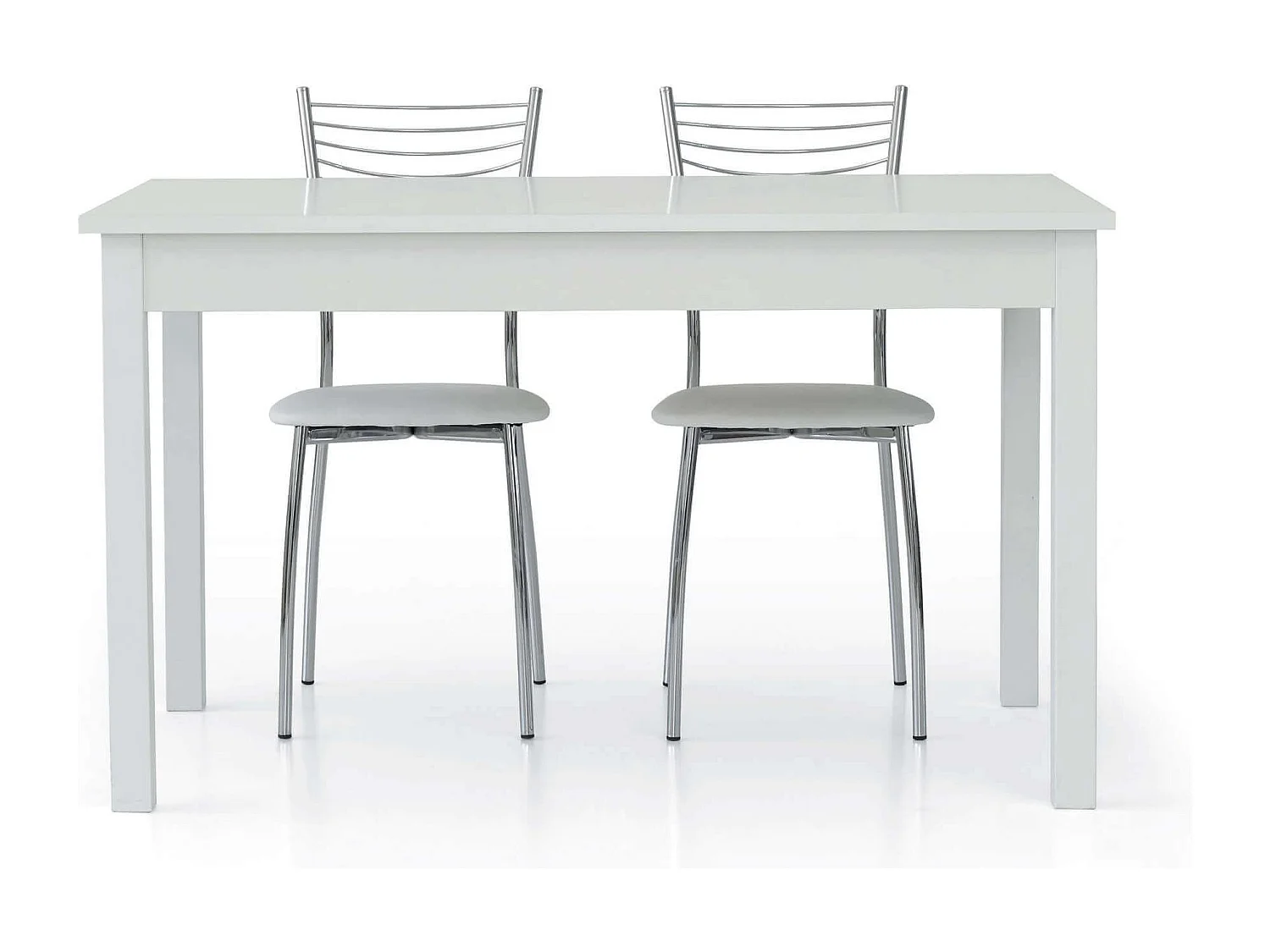 MilaniHome.it - Tavolo Da Pranzo Moderno Di Design Allungabile Frassinato 90x140/200di coloreBianco