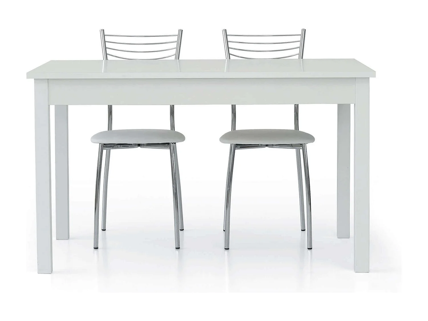 MilaniHome.it - Tavolo Da Pranzo Moderno Di Design Allungabile Frassinato 90x140/200di coloreBianco