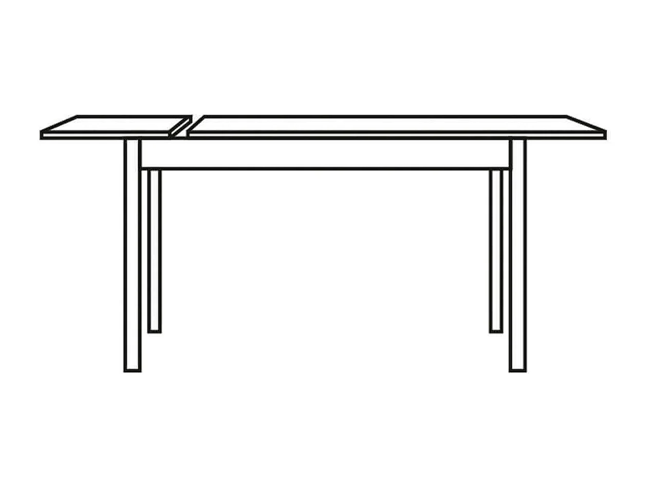 MilaniHome.it - Tavolo Da Pranzo Moderno Di Design Allungabile Frassinato 90x140/200di coloreBianco